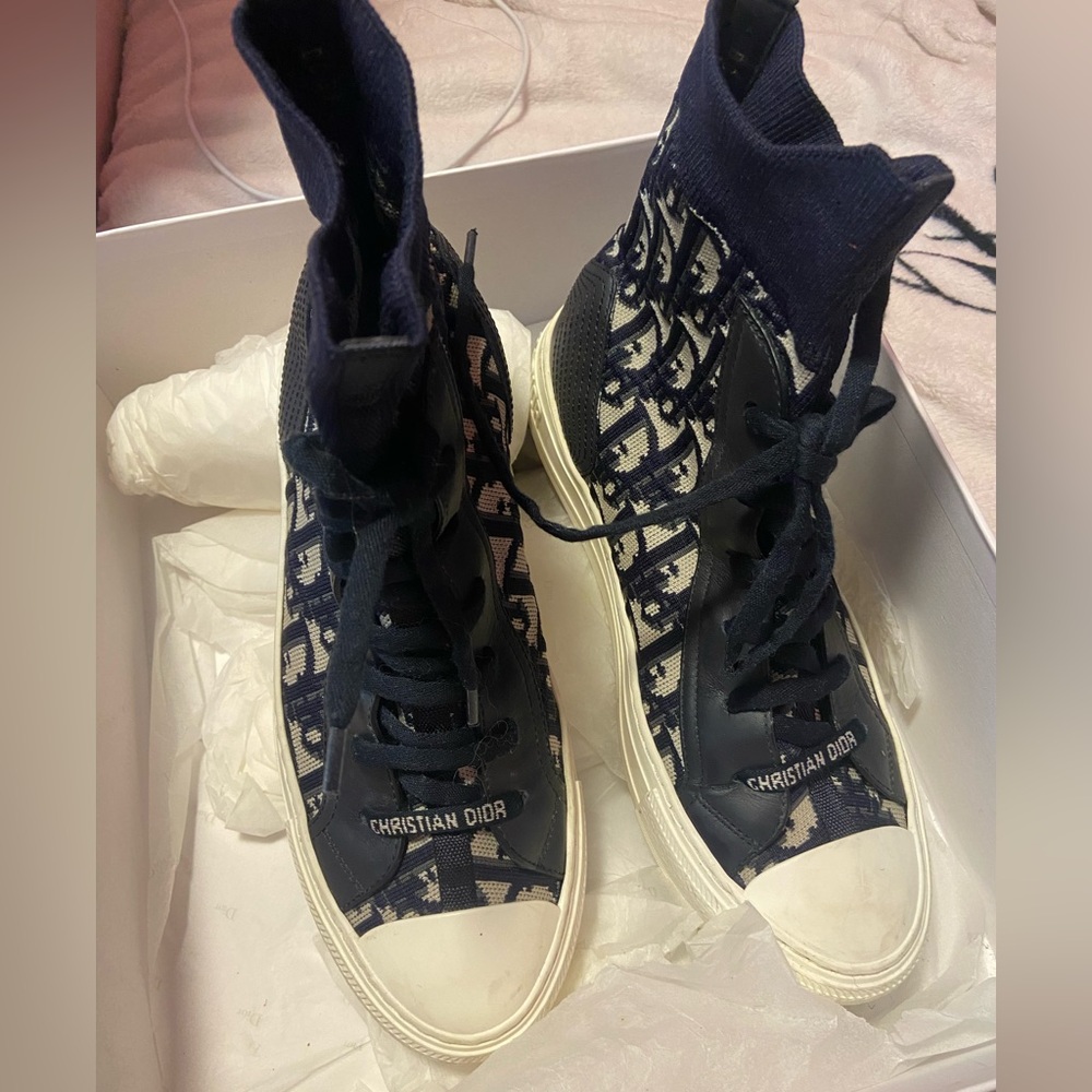 Dior Monochrome Canvas Sneakers - Picture 4 of 7